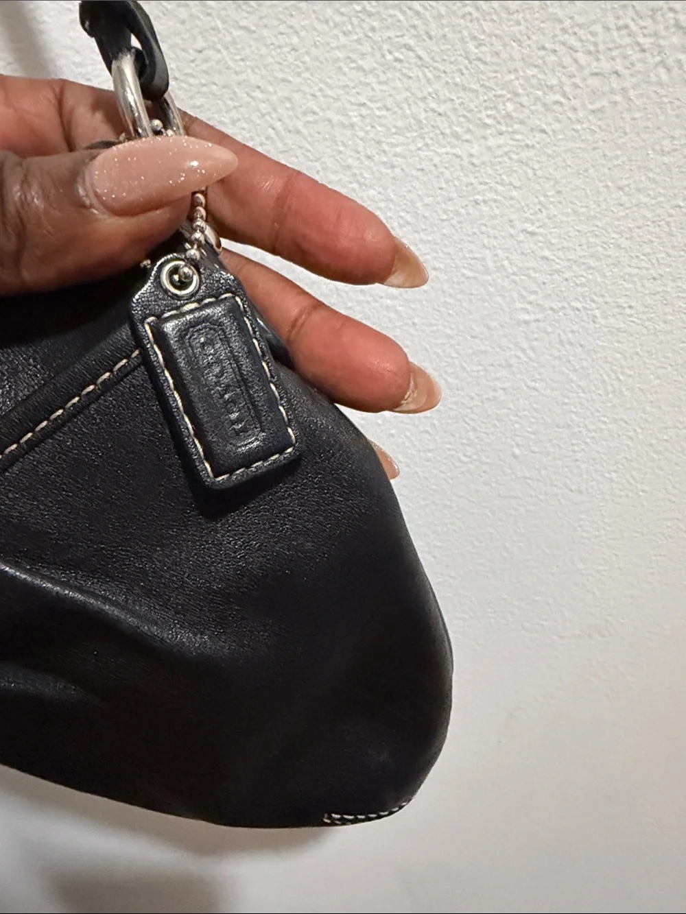 Coach Black Leather Crossbody Bag